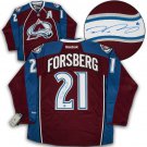 Peter Forsberg Autographed Colorado Avalanche Reebok Jersey (AJ COA and Hologram)