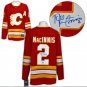 Al MacInnis Autographed Calgary Flames Fanatics Jersey (AJ COA and Hologram)