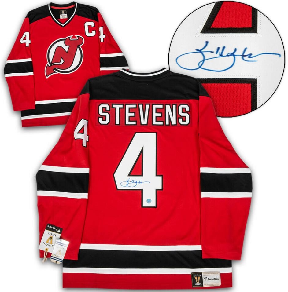 Scott Stevens Autographed New Jersey Devils Fanatics Jersey (AJ COA and
