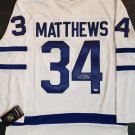 Auston Matthews Autographed Toronto Maple Leafs White Fanatics Jersey (Fanatics COA and Hologram)