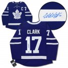Wendel Clark Autographed Toronto Maple Leafs Blue Captain's Fanatics Jersey (AJ COA)