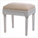 Floral Fabric Vanity Stool
