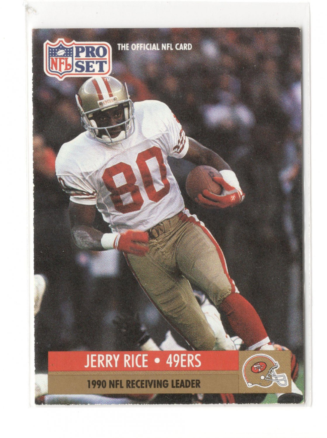 Jerry Rice 1991 Pro Set 11 1990 NFL Receiving Leader San Francisco 