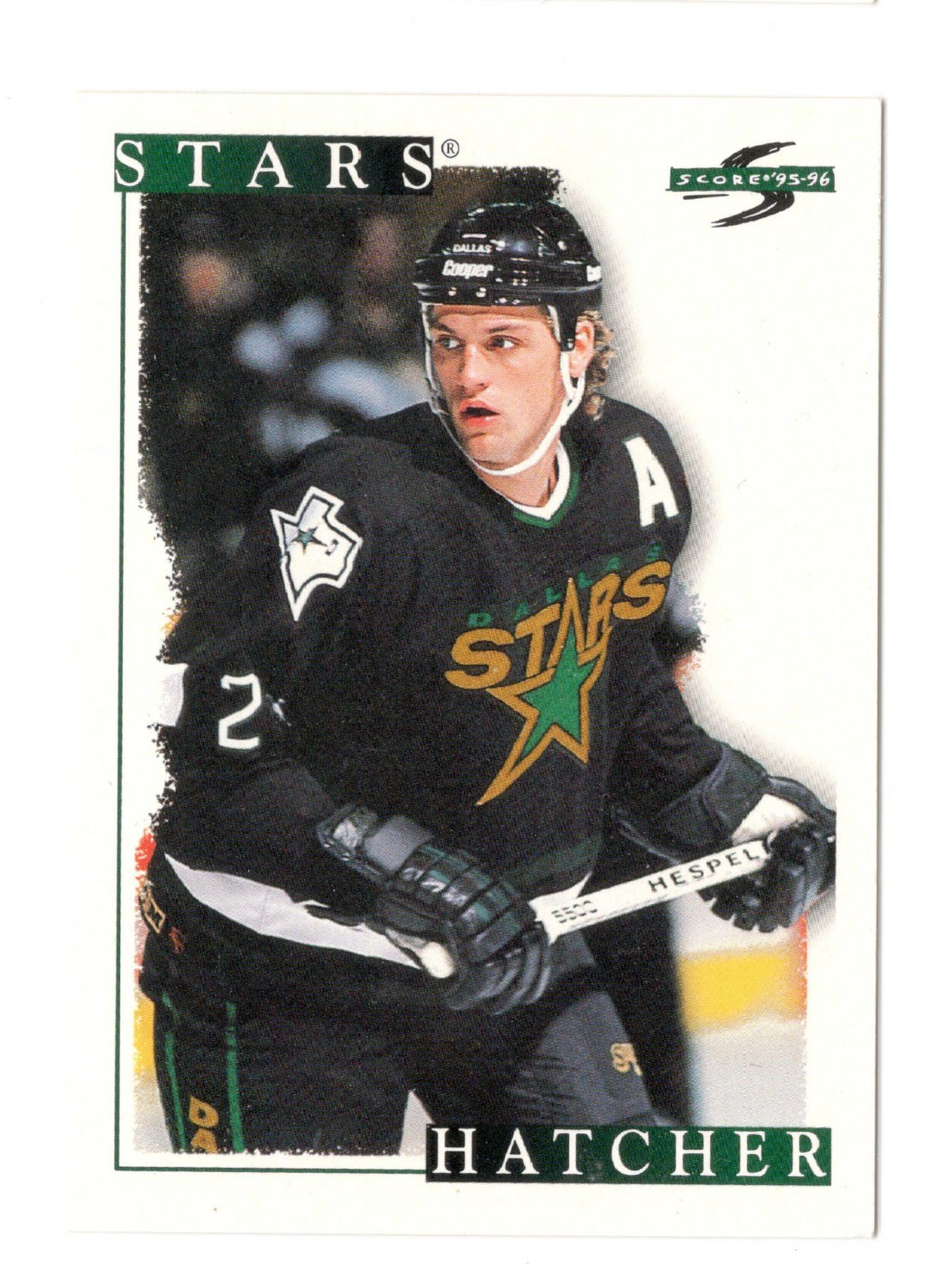 Derian Hatcher 1995-96 Score #225 Dallas Stars Hockey Card