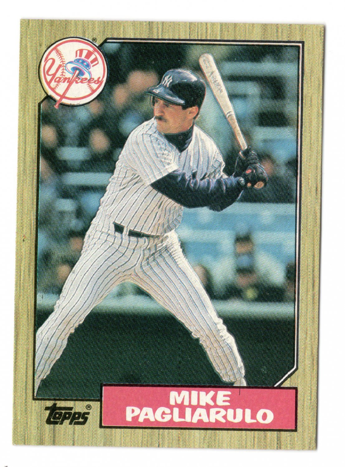 Mike pagliarulo 1987 topps 195 new york yankees baseball card