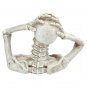 Gothic Style Silent Scream Skeleton Halloween 10.5" Statues
