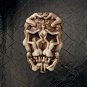 Hell' s Skull Halloween 12" Wall Sculpture by Artist Monte M. Moore