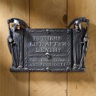 Grim Reaper Is There Life After Darth  Halloween 12" Wall Sculpture