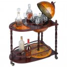 Italian Style Old World 34.5" Liqueur and Wine Globe Bar