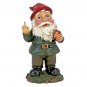 Oktoberfest Foul Finger Tipsy Tim Beer Garden Gnome 12" Statue