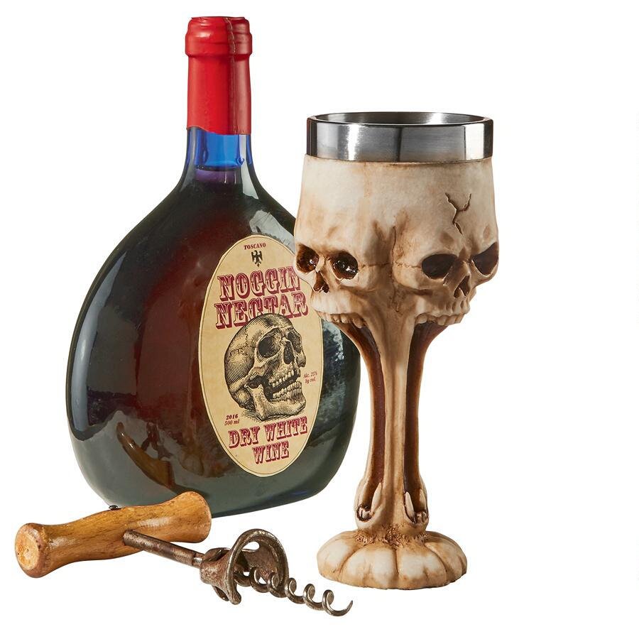 Gothic Scare Skull Halloween Drinking 7 -oz Goblet