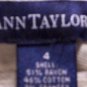 ANN TAYLOR Beige Straight Leg Career Pants Size 4
