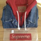 Supreme  Levi's Fleece Hood Jacket Denim