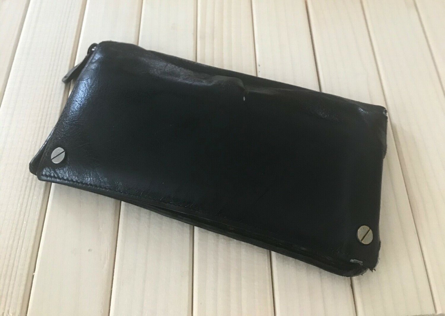 Balenciaga leather folded  wallet used