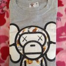 Authentic A bathing ape × kaws Bape T-shirt M Japan