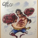 Onepiece signed picture board manga art anime Japan autograph Monkey D. Luffy