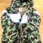 A bathing ape adidas down jacket S 100%authentic japan shark camo bape