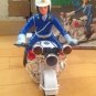 Traffic policeman Motorcycle vintage japan toy Siren sound 1980's unused