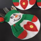 Handmade Snowgirl With Hat Utensil Holder - Set of 4