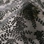Embroidered Black Organza Lace Fabric