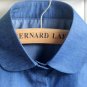 Blue Denim Half Shirt Fake Collar Bib Mock Shirt F41
