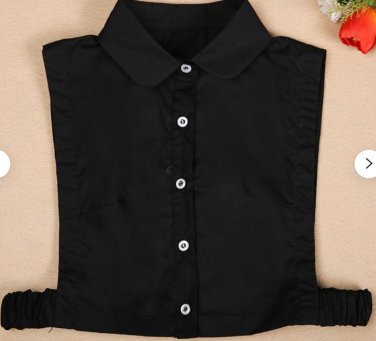 Black detachable shirt collar, False Collar Half Shirt Fake Collar,Detachable Fake Collars F5