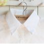 White Pointe Fake Cotton Collar Half Shirt Collar F48