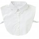 Scallop Cotton False Collar Shirt Mock Shirt Bib F39