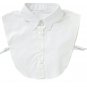 Scallop Cotton False Collar Shirt Mock Shirt Bib F39
