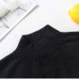 Black Knit Dickey Turtleneck False Collar Dickie f51