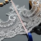 ivory Alencon Lace Trim, Sequin Alencon Lace Applique,