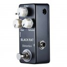 BLACK RAT Distortion Guitar Effect Pedal Dist Volume Filter Button Premium
