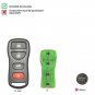 5X Xhorse Wire Remote Separate 4 Buttons XKNI00EN for Nissan VVDI Mini Key Tool
