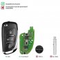 5Ã Xhorse XKDS00EN Universal Wire Flip Remote Key DS Style 3 Buttons