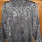 Dana Buchman Silver Gray Grey Paisley Blazer Jacket 8
