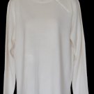 NWT Quacker Factory Winter Ivory Crystal Sweater M NEW