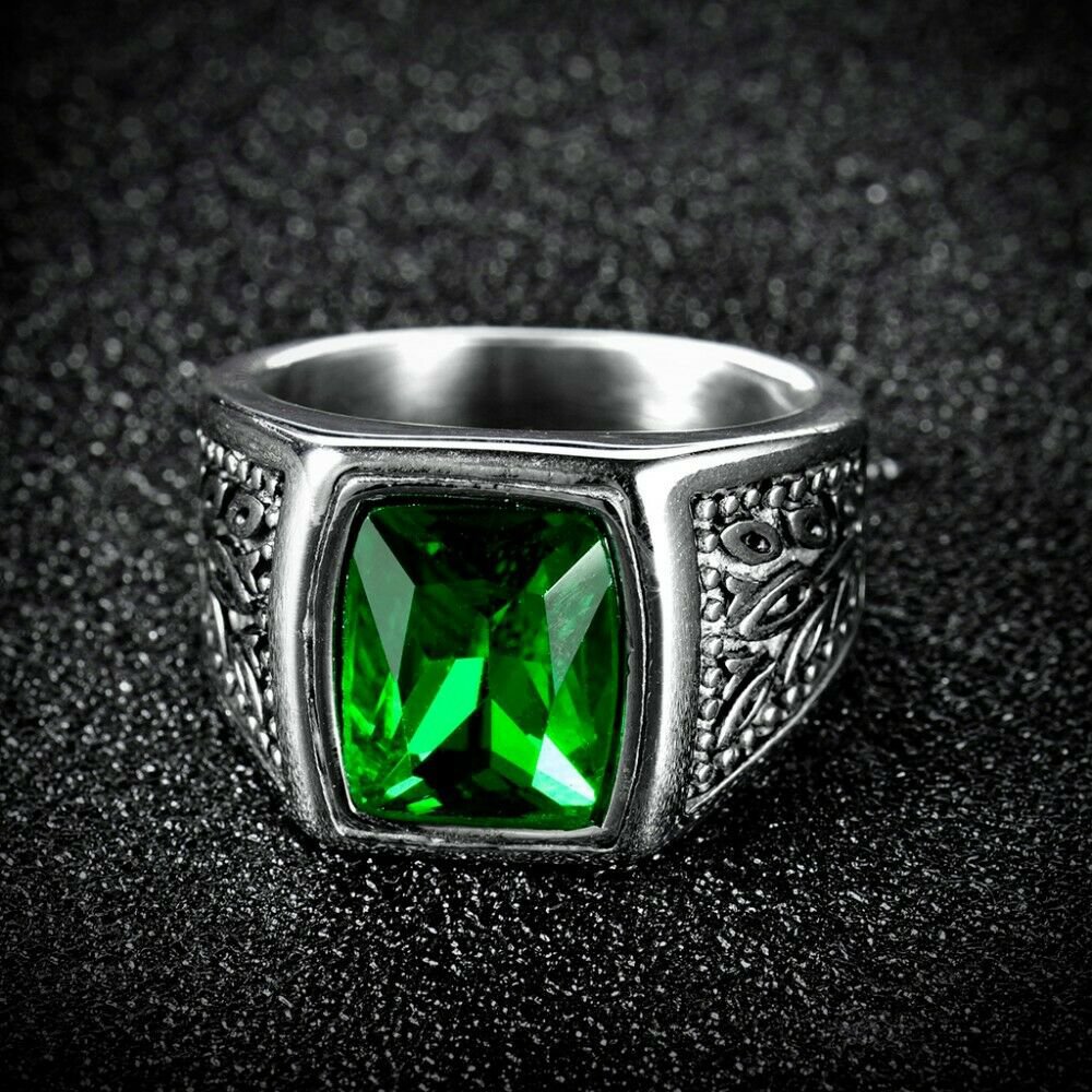 RING GREEN ZIRCON PROTECTION REMOVE BLACK MAGIC EVIL EYE SPELL CAST DJINN JINN