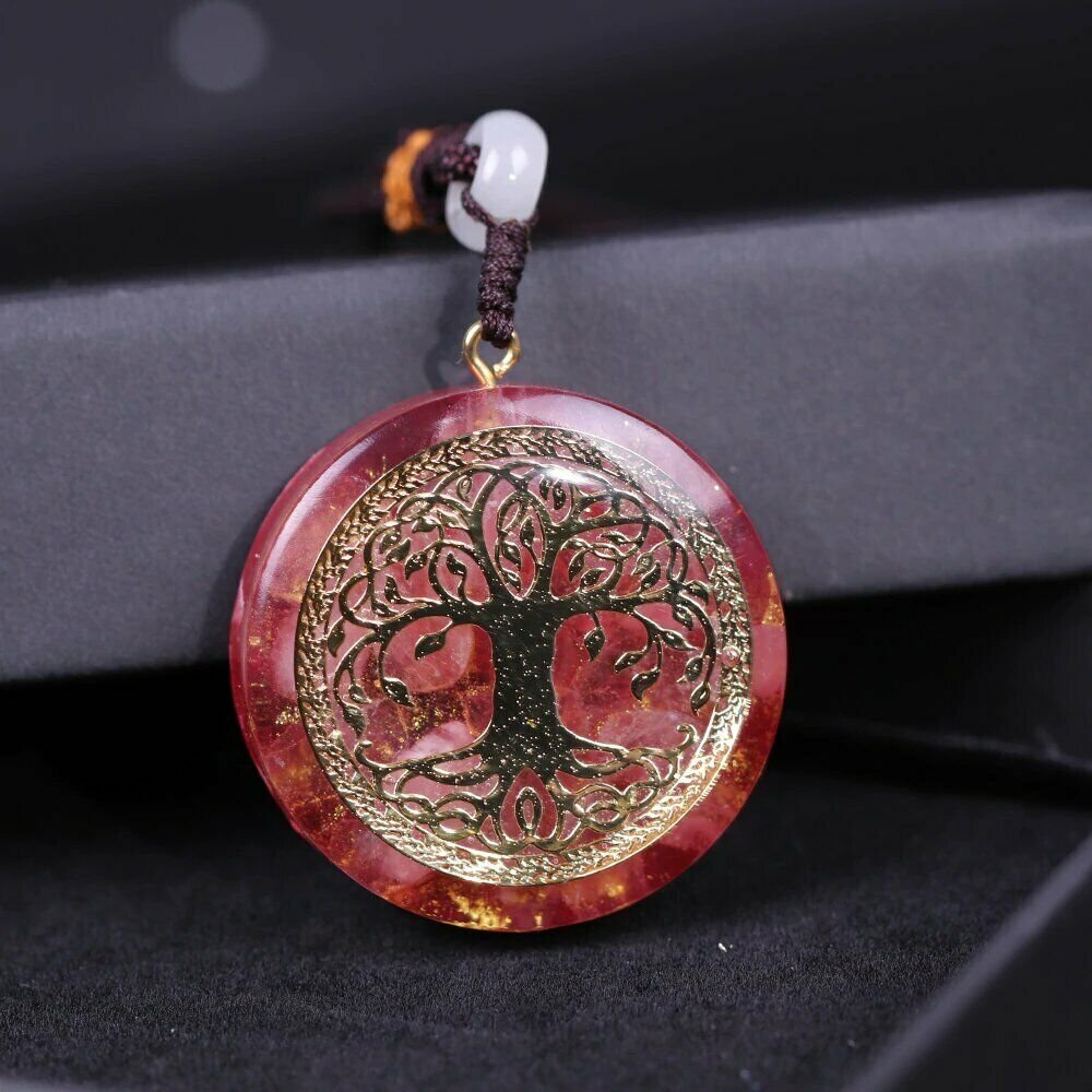 PENDANT ORGONE TREE OF LIFE ENERGY CHAKRA HEALING SPIRITUAL RADIONIC MEDITATION