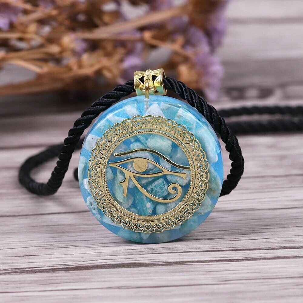 PENDANT ORGONE STONE AMAZON ENERGY CHAKRA HEALING SPIRITUAL RADIONICS MEDITATION
