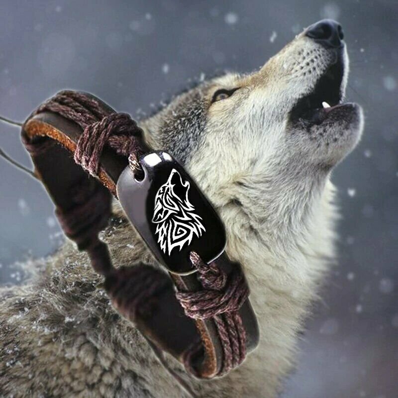 BRACELET WOLF PROTECTION BLACK MAGIC EVIL EYE DEMON SPELL CAST BAD SPIRIT