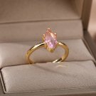 Ring Pink Color Zircon talisman Total Protection Amulet Spell Spirit