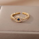 Blue Zircon Evil Eye Ring talisman Total Protection Amulet Spell Spirit