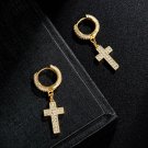 Earrings Zircon Cross Jesus talisman Total Protection Amulet Spell