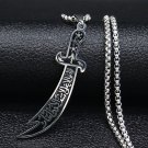 Pendant Muslim Islam Knife Necklace Talisman Total Protection Amulet Spell