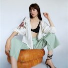 Flower Embroidered Pom Cardigan