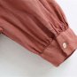 Pink Square Collar Top