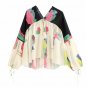 Color Flower Chiffon Kimono