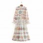 Flower Print Long Dress