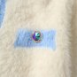 White Blue Gem Stone Sweater