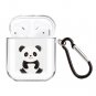 For AirPods 1/2 transparent protective case with cute pattern